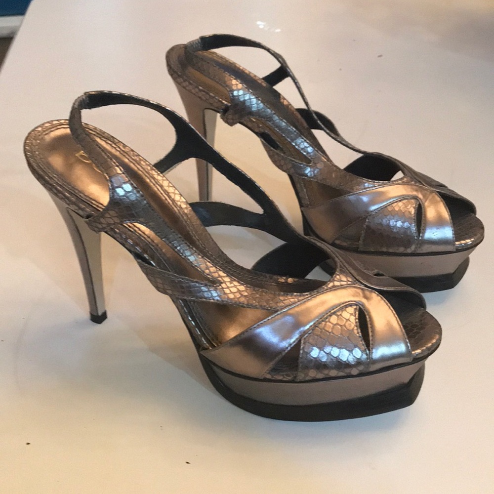 Open toe strappy heels